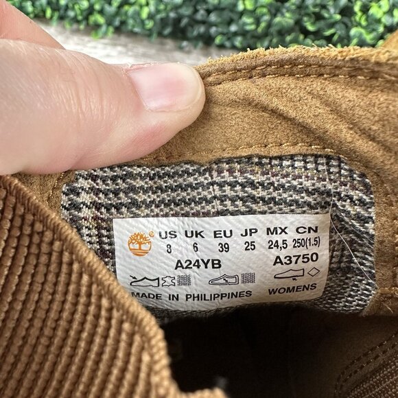 TIMBERLAND Bluebell Lane Chelsea Boot Womens 8M Brown Suede Slip-On Platform Lug - Picture 8 of 12